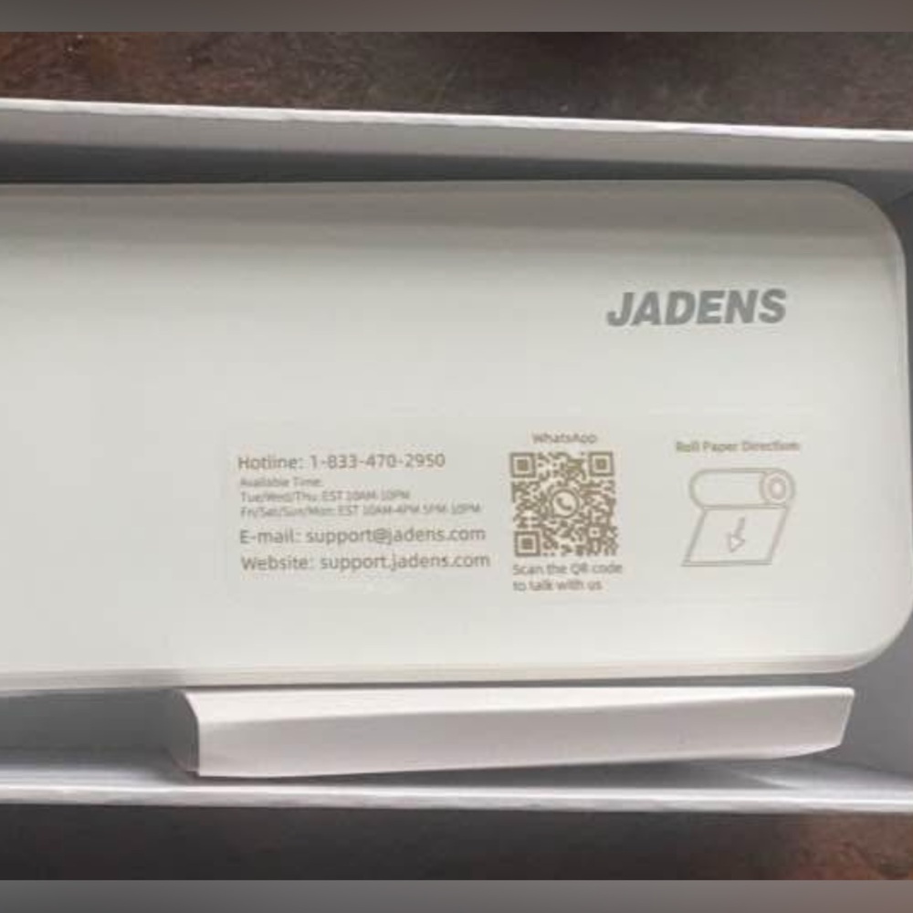 Thermal printer PORTÁTIL JADENS NEW WHITE
